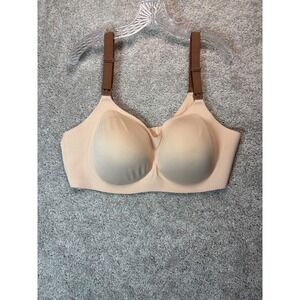 Momcozy Nursing Pumping Bra Wireless Seamless Beige Brown Straps 3XL Plus 3718